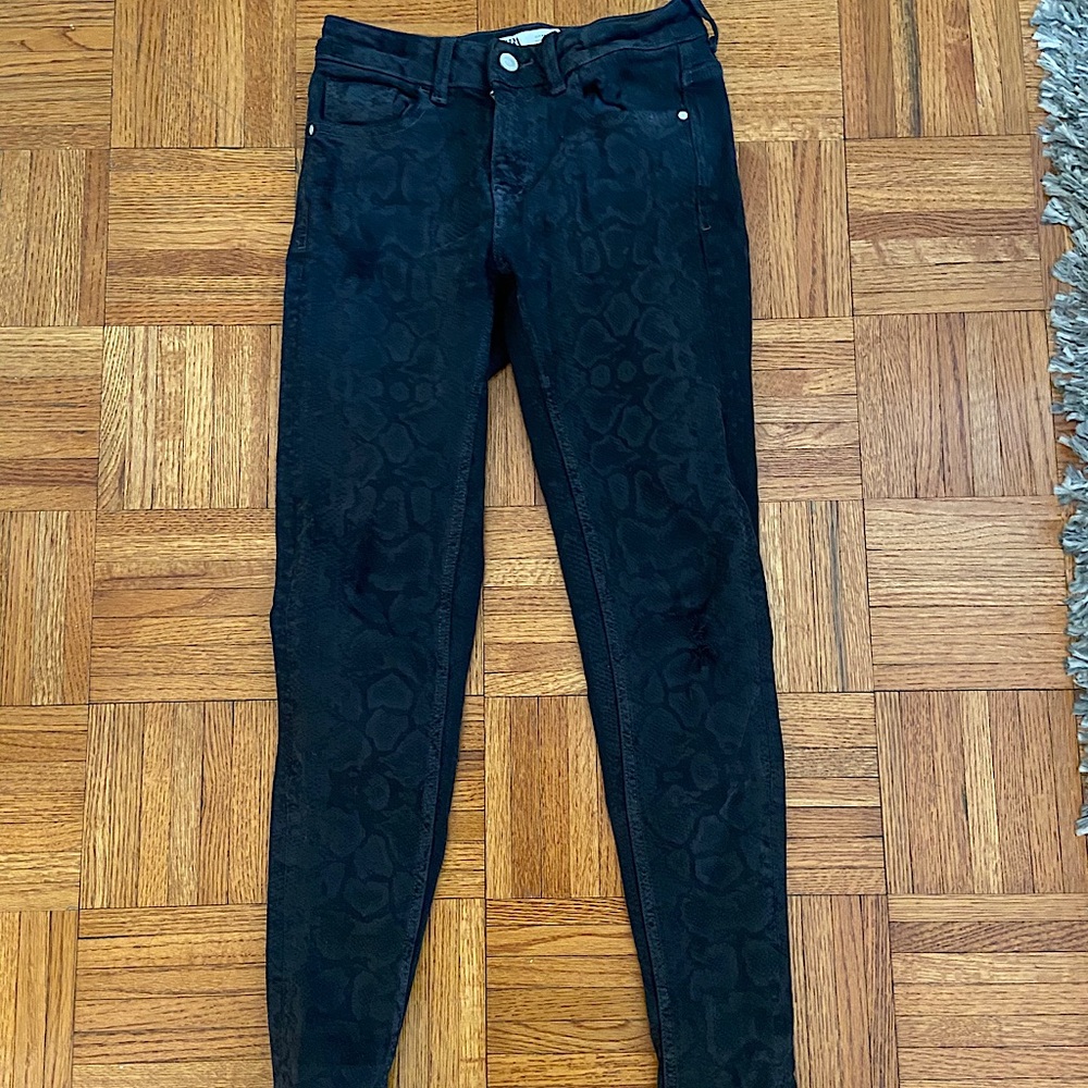 Zara Snakeskin Skinny Jean